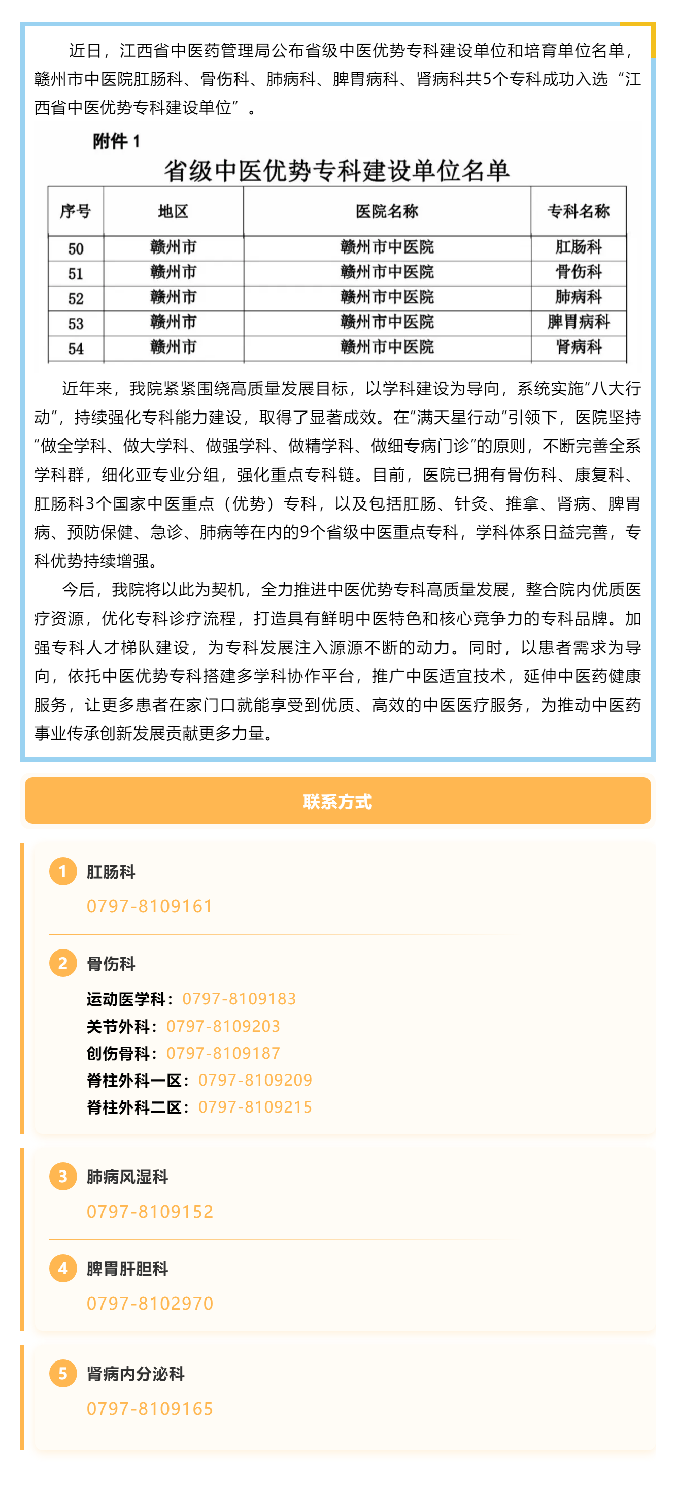 喜报 _ 我院5个专科入选江西省中医优势专科建设单位.png